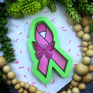 Awareness Ribbon With Butterfly Cookie Cutter