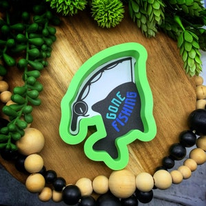 Fishing Pole with Big Fish Cookie Cutter