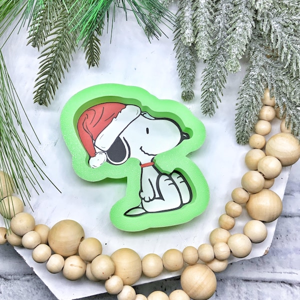 Santa Beagle Dog Cookie Cutter