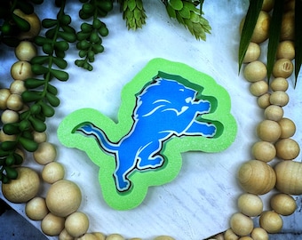 Blue Lion Mascot Cookie Cutter