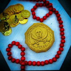 Pirate Coin Outline Cookie Cutter (no stamp)