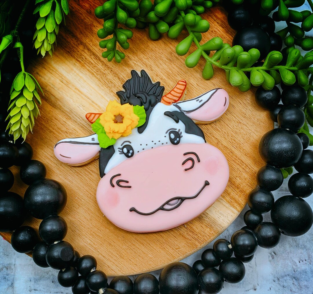 Cow Head Cookie Cutter Etsy