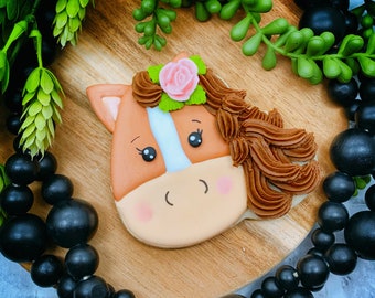 Cortador de galletas con forma de cabeza de caballo