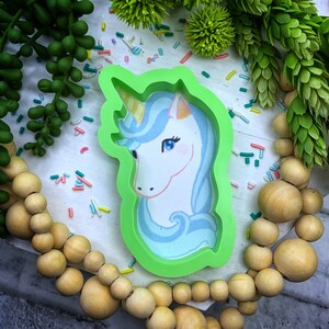 Unicorn Head Cookie Cutter Style A