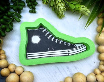 Cortador de galletas de zapatos Chuck de caña alta