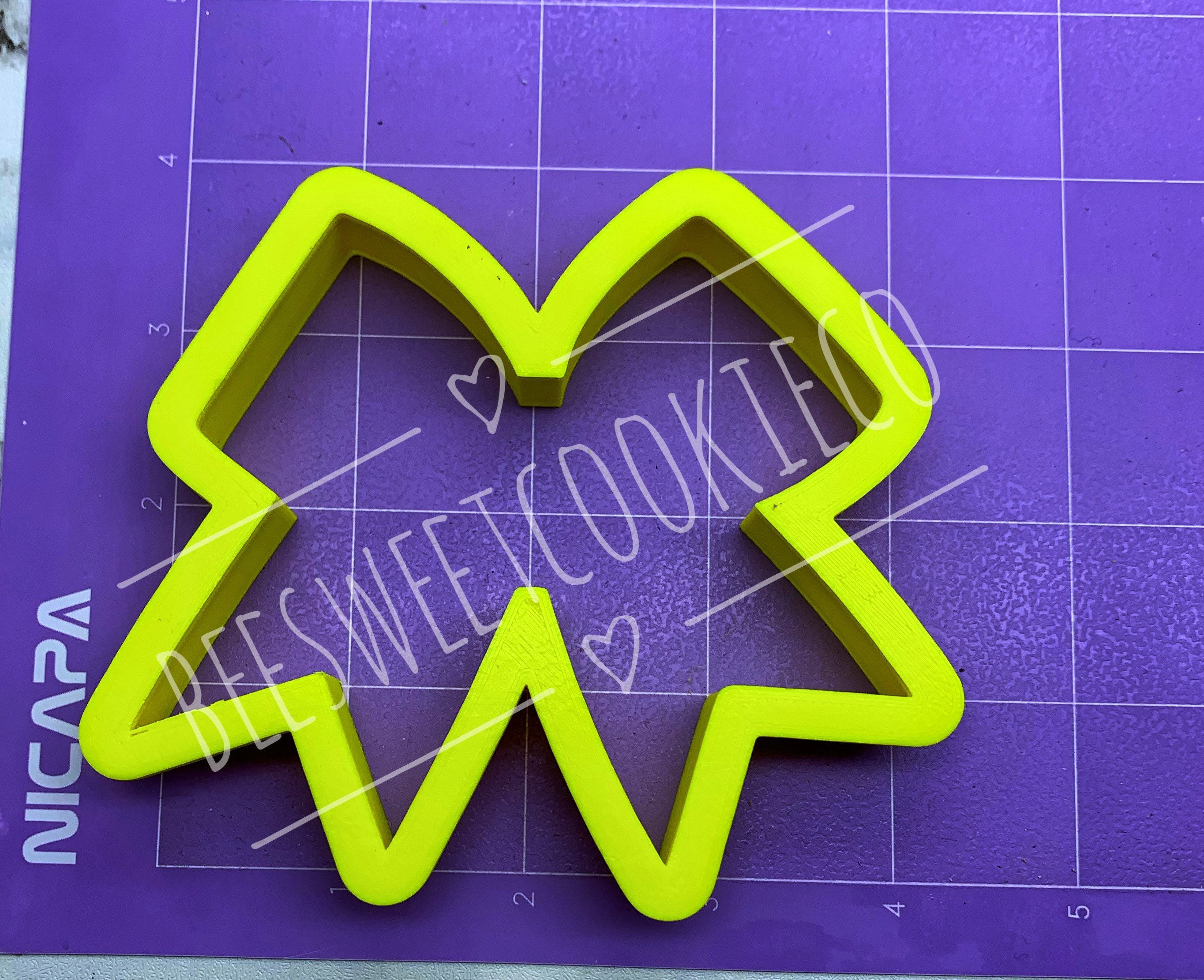 Cheer Bow Cookie Cutter Etsy