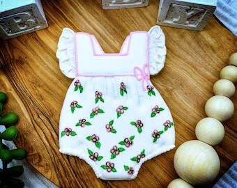 Babysparkdräkt med volangärm