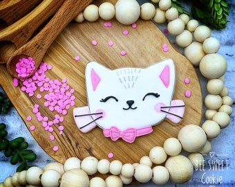 Tagliabiscotti a forma di faccia di gatto