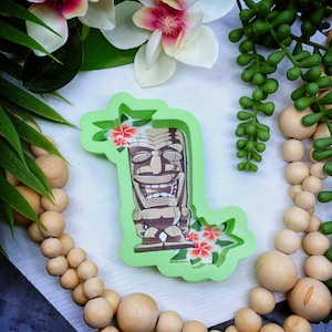 Floral Tiki Cookie Cutter