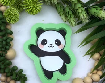 Waving Panda Cookie Cutter