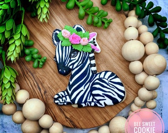 Floral Zebra-Ausstechform