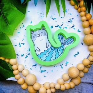 Mermaid Cat Cookie Cutter