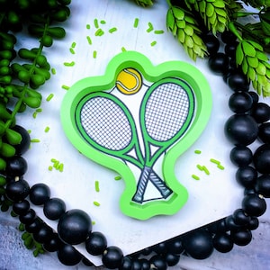 Tennis Rackets with Ball Cookie Cutter
