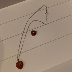Heart charm necklace