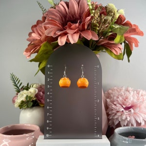 3D dangle fruit earrings