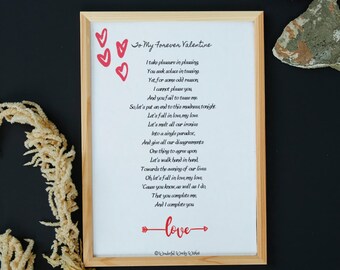 Digital Poem - My Forever Valentine