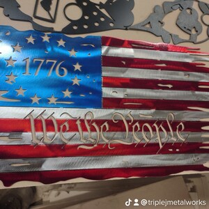 Betsy Ross 1776 We the People Metallfahne