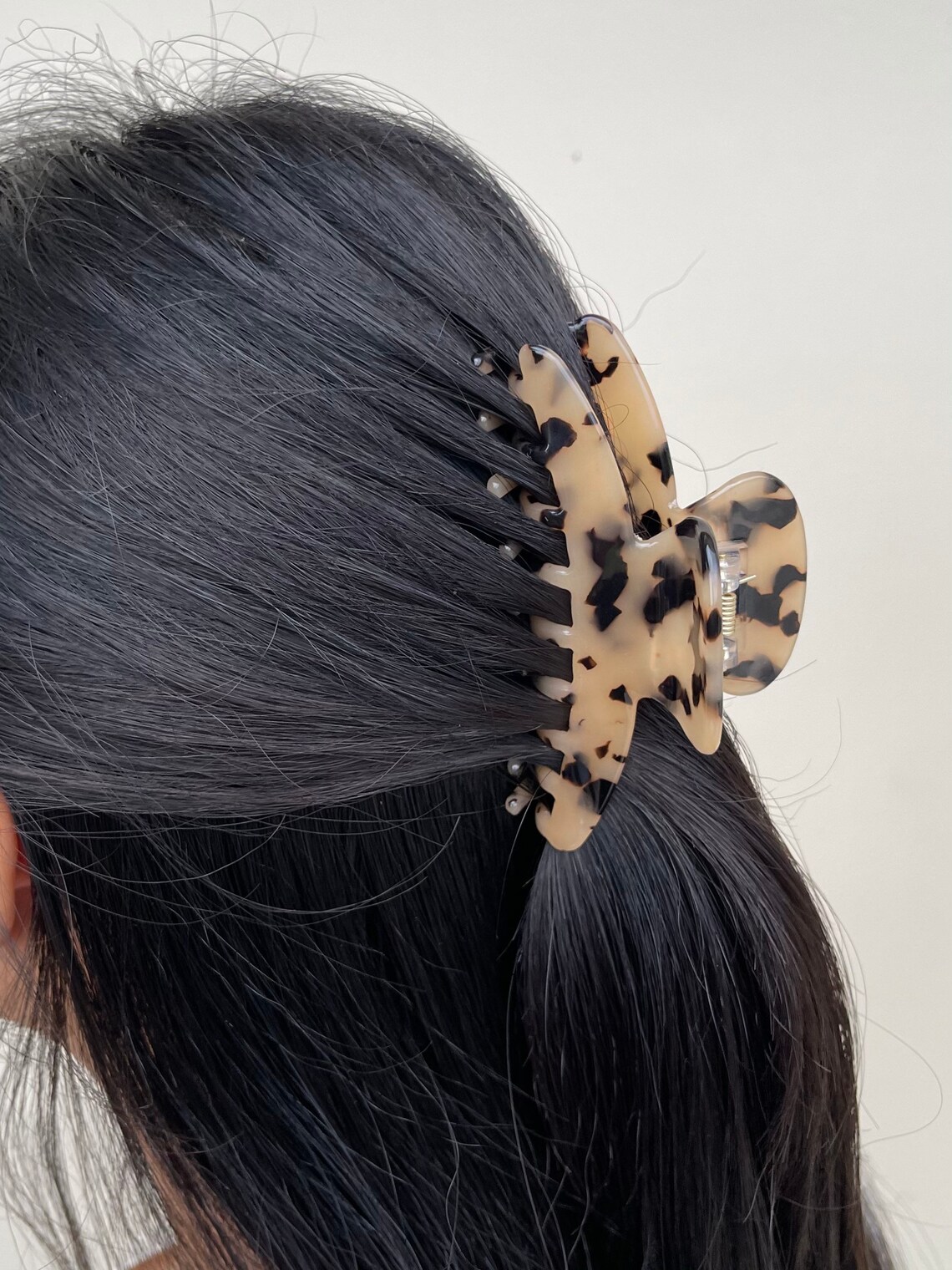 Hair Claw Clamp Clips Tortoiseshell Marble Acetate Fashion Etsy