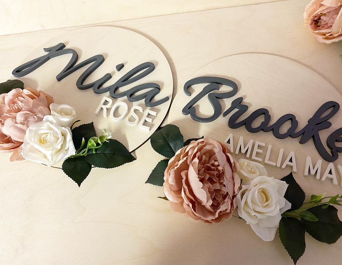 Nursery Plaque/Name plaque/Bedroom Plaque/New Etsy