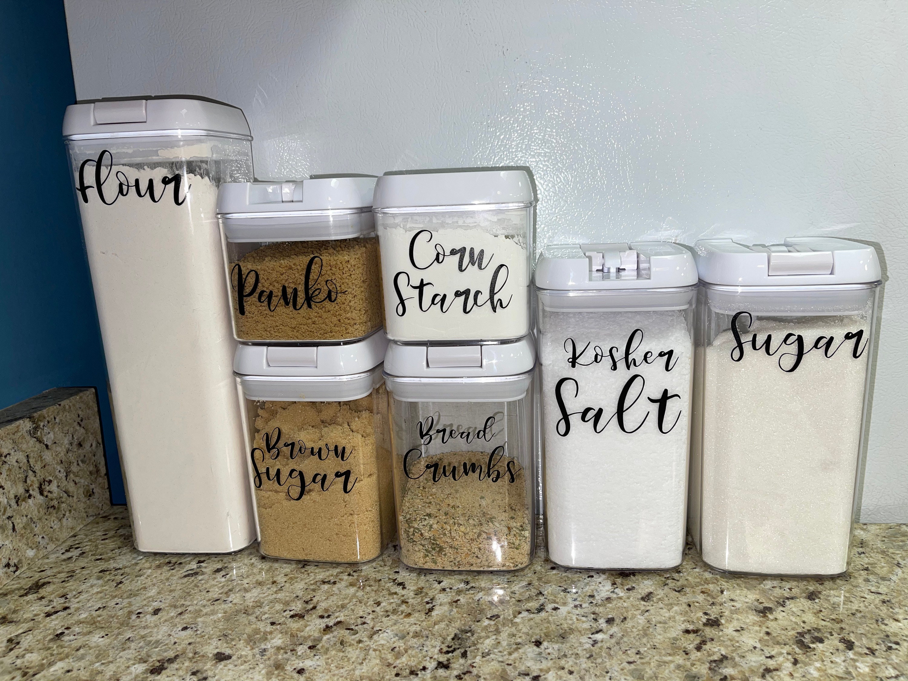 Container Labels Pantry Labels Kitchen Canister Labels Etsy