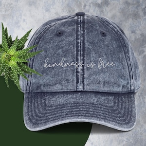 vintage cotton one-size kindness is free cap