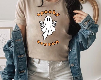 spooky season tee | women's t-shirt | ghost halloween aesthetic