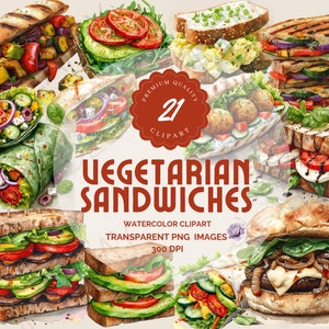 Illustrations culinaires, sandwichs végétariens, aliments végétariens, cartes recettes, tableaux de menus, créations culinaires, blogueurs culinaires, avocats