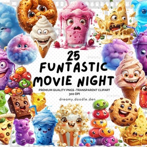 Clipe de lanches de filme, Clipe de comida engraçada, Clipe de doces, Clipe de pizza engraçada, Clipe de pipoca fofa, Clipe de raspadinha, Clipe de lanches de teatro