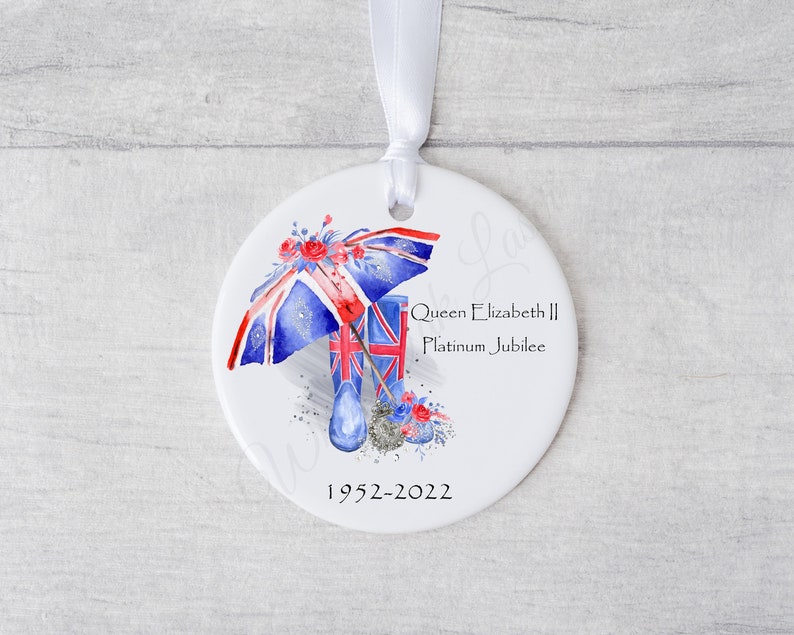 Platinum Jubilee, Jubilee Decoration, Wellies, Jubilee Gift, Queens Jubilee 2022, Queen Elizabeth, Street Party, Union Jack, 70 Years 