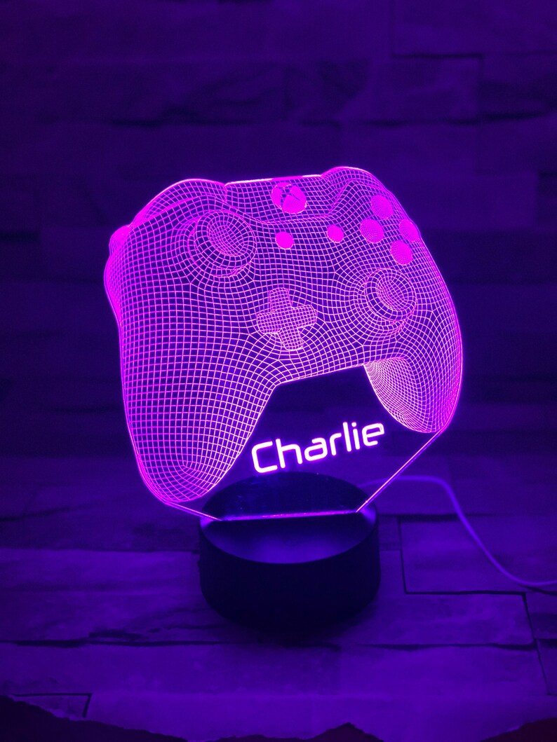 Personalised 3D Led Xbox Controller Gaming Night Light Etsy