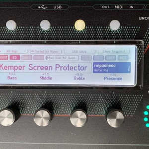 Kemper Plexiglass Display - Screen Protector for Remote-Rack-Stage-Head-Profiler MK2 MKII