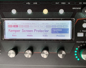 Kemper Plexiglass Display - Screen Protector for Remote-Rack-Stage-Head-Profiler MK2 MKII