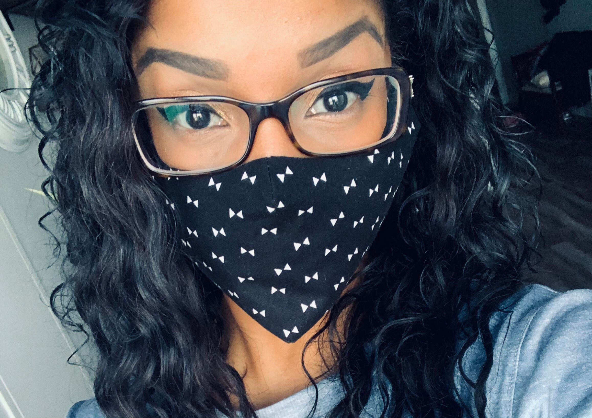 Bowtie Womens Mask face covering mask with filter Etsy