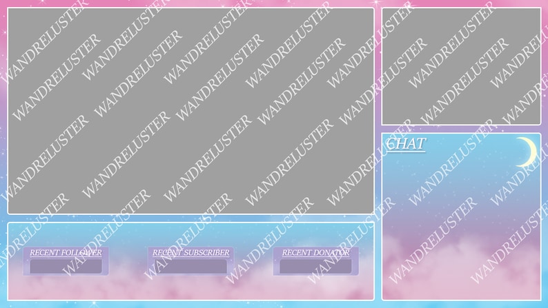 Twitch Overlay Pack FLEETING DREAMS