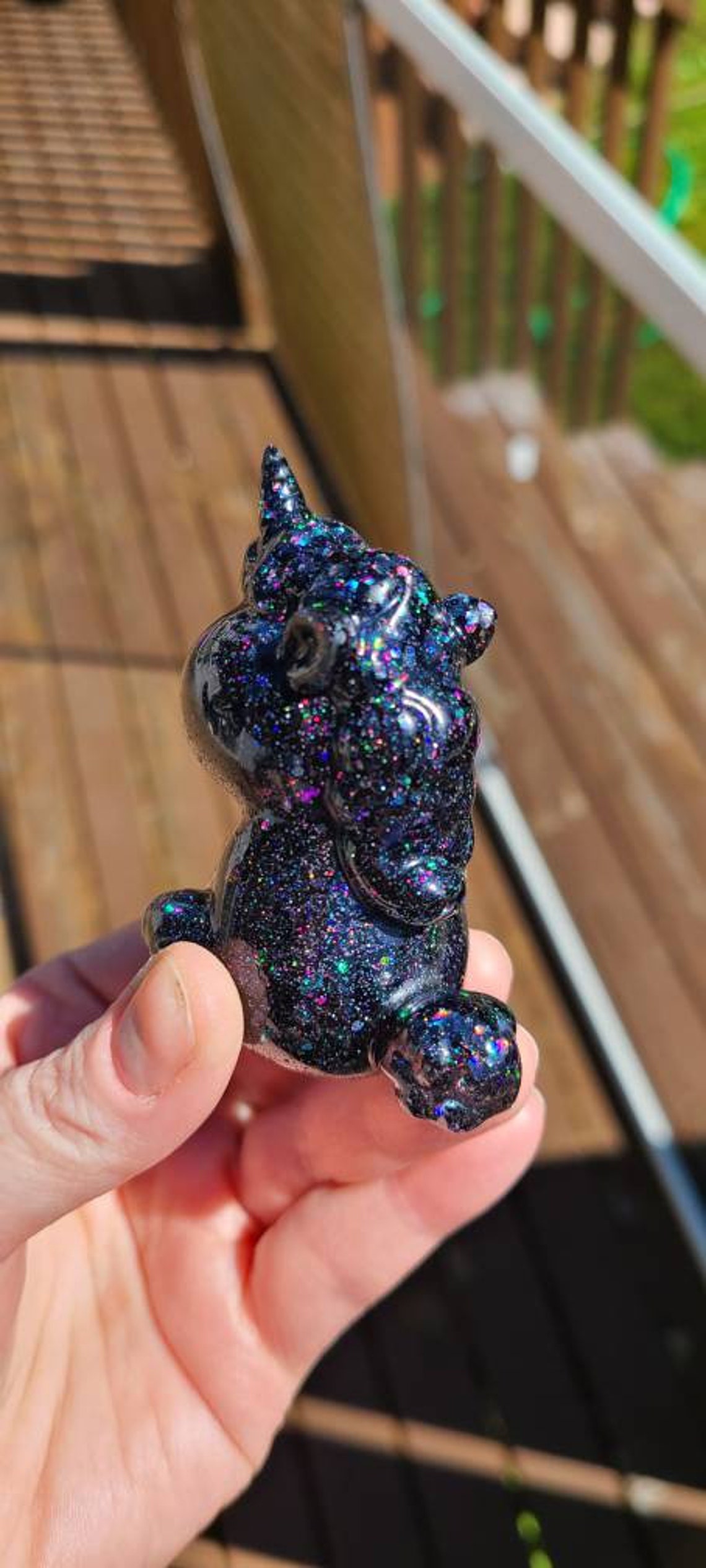 Resin unicorn holographic knick knacks gifts for her paper Etsy