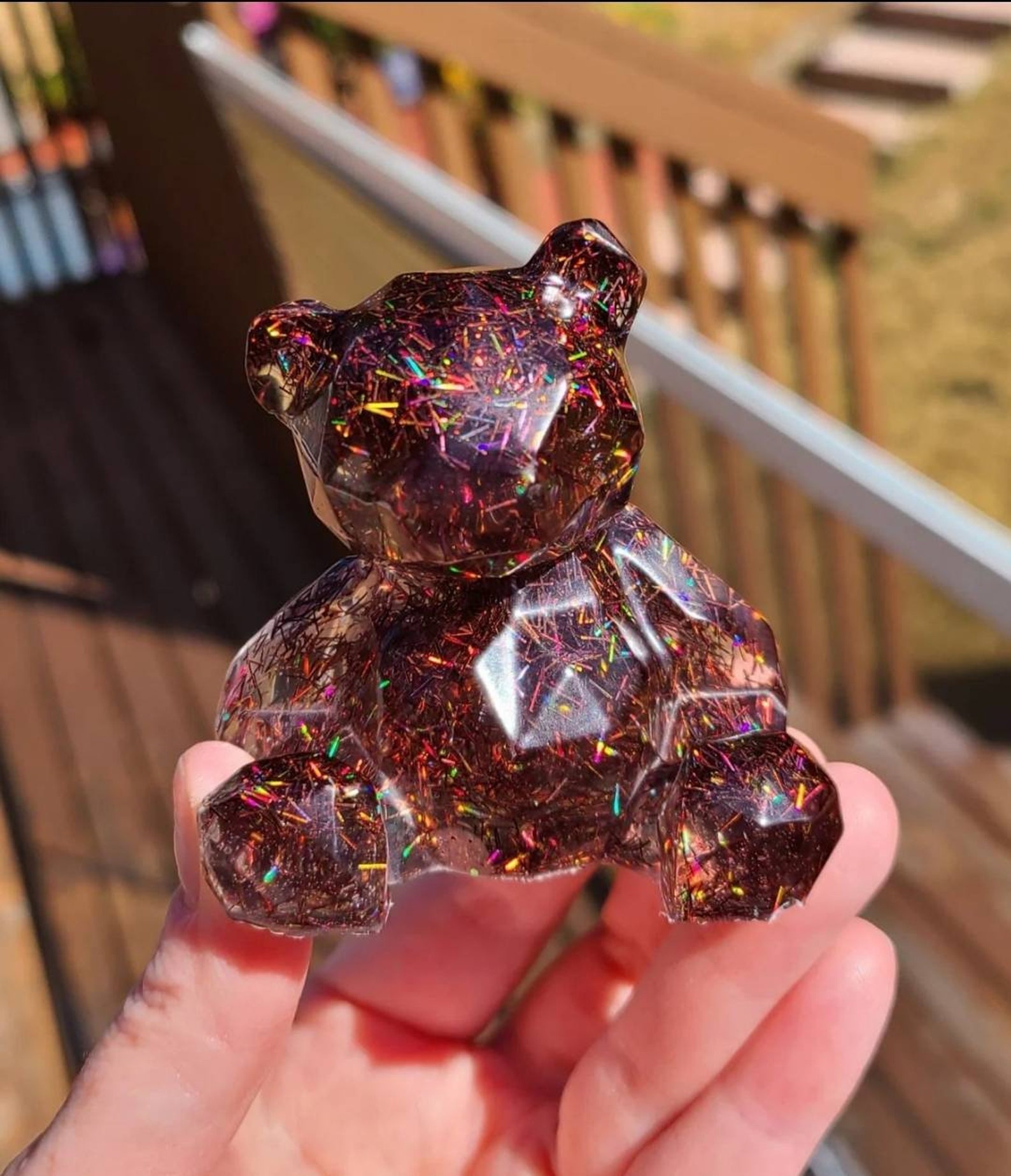 Resin bear teddy bear figurine collectible Etsy