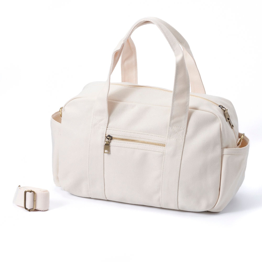Classic white single shoulder tote canvas bag travel bag Etsy