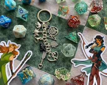 Vexleth, for the Sapphics - A Handmade Deluxe Keychain