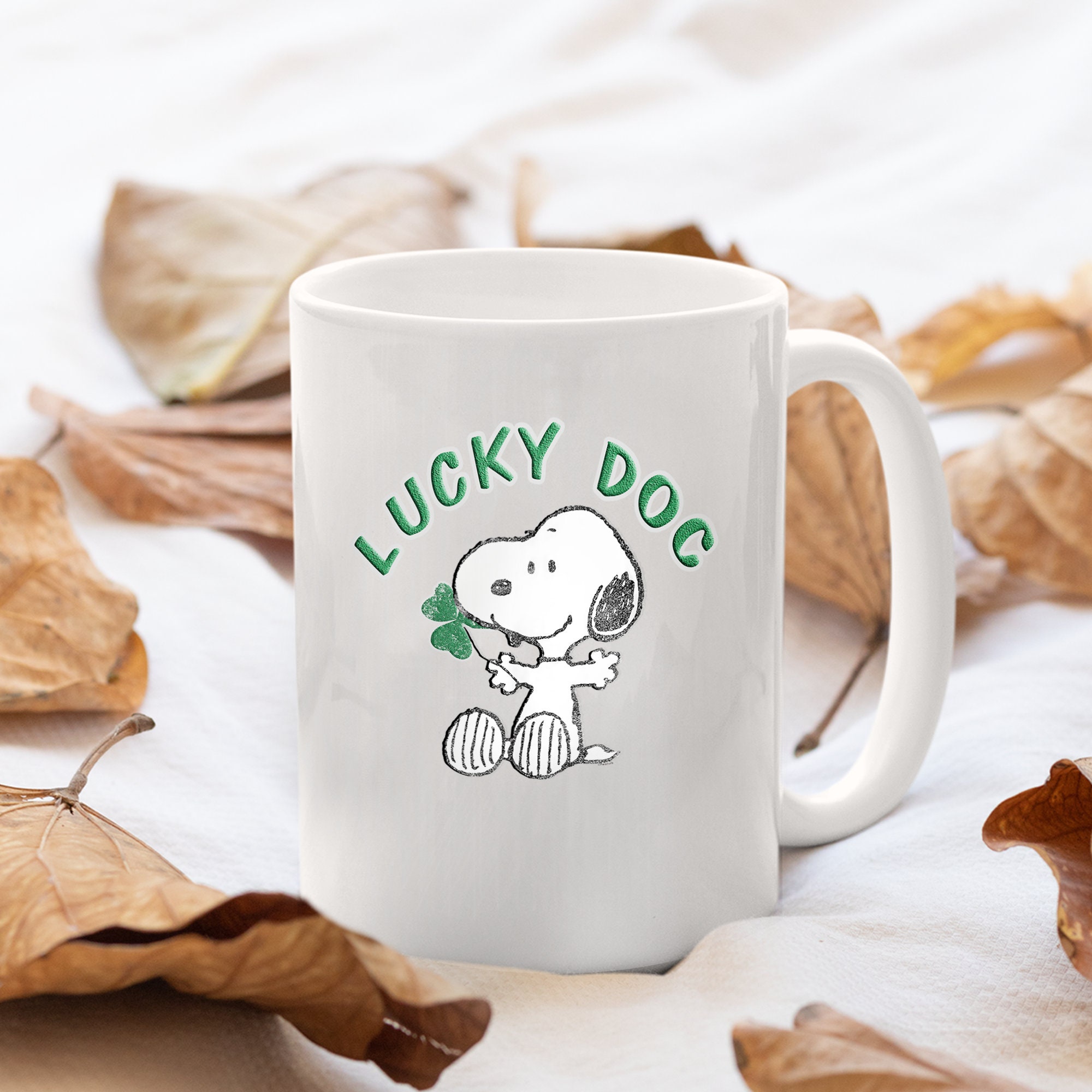 St.Patricks Day Erdnüsse Snoopy Lucky Hund Klee Becher Etsy