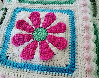 Granny Square Afghan | Etsy