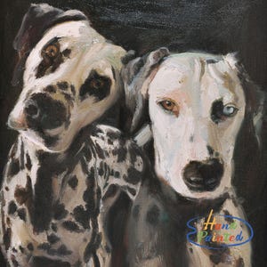 Pet Portrait Custom, Dog Painting from Photo, Realistic Pet Memorial Gift, Portrait Commission, Animal Oil Painting Art