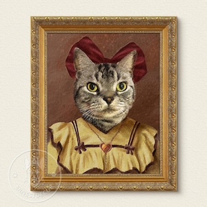 Renaissance Pet Portrait from Photo,Custom Funny Canvas, Royal Pet Portrait,Digital Art,Pet Portrait Art Design
