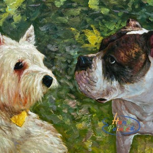Pet Portrait Custom, Dog Painting from Photo, Realistic Pet Memorial Gift, Portrait Commission, Animal Oil Painting Art