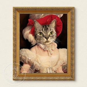 Renaissance Pet Portrait from Photo,Custom Funny Canvas, Royal Pet Portrait,Digital Art,Pet Portrait Art Design