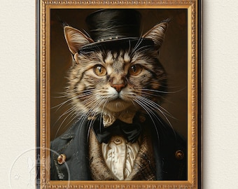 Aangepast huisdier herenportret, gepersonaliseerd huisdierportret, dierbenodigdheden, portretkunst kat-hond, gepersonaliseerde huisdier herdenkingscadeaus
