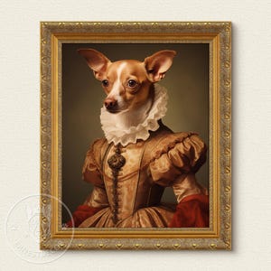 Renaissance Pet Portrait from Photo,Custom Funny Canvas, Royal Pet Portrait,Digital Art,Pet Portrait Art Design