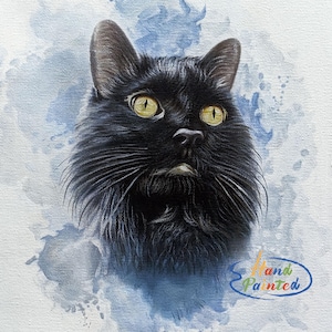 Custom Cat Oil Painting, 100% Hand-Painted Pet Portrait, Thick Oil Style, Photo to Painting, Handmade Pet Loss Memorial Gift, Cat Lover Gift