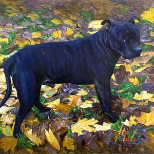 Pet Portrait Custom, Dog Painting from Photo, Realistic Pet Memorial Gift, Portrait Commission, Animal Oil Painting Art