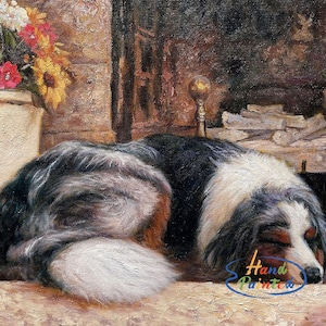 Pet Portrait Custom, Dog Painting from Photo, Realistic Pet Memorial Gift, Portrait Commission, Animal Oil Painting Art