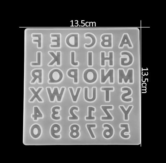 English Alphabet Resin Molds, Silicone Letter Mold, Number Letter Epoxy  Resin Mold, Letter Molds For DIY Jewelry, keychain Making, Findings